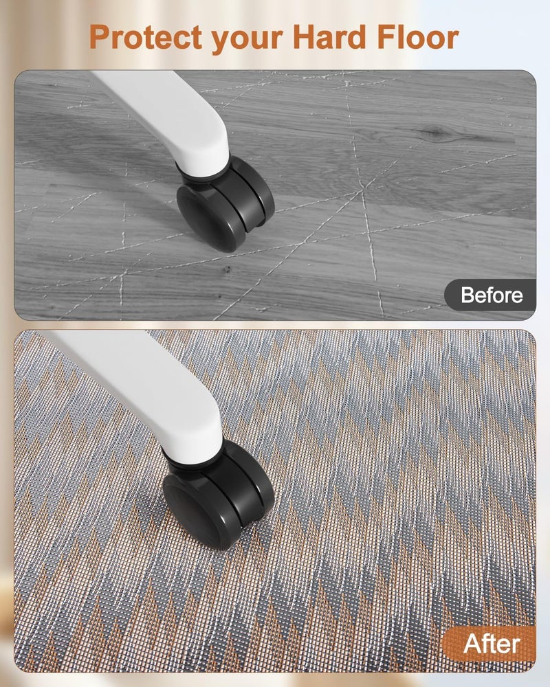 Blvornl Office Chair Mat for Hardwood Floor, Rolling Chair Chair Mat for Hard Wood, Large Anti-Slip Hard Floor Protector, Heavy Duty Computer Desk Rug for Office and Home 35.4"*47.2" - Image 4